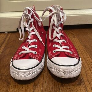CONVERSE Chuck Taylor All Star High Top Shoes- Red